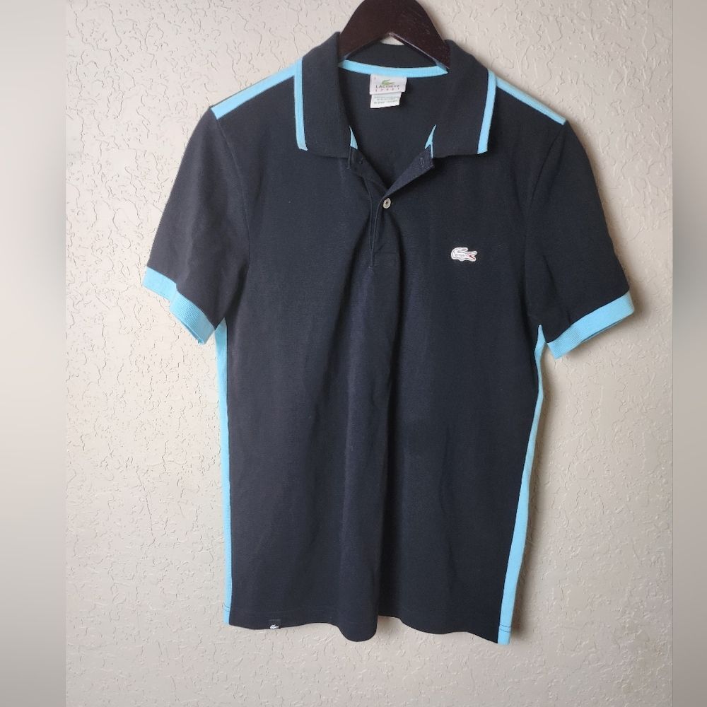 Lacoste Sport Cotton Polo Shirt Black Size 3